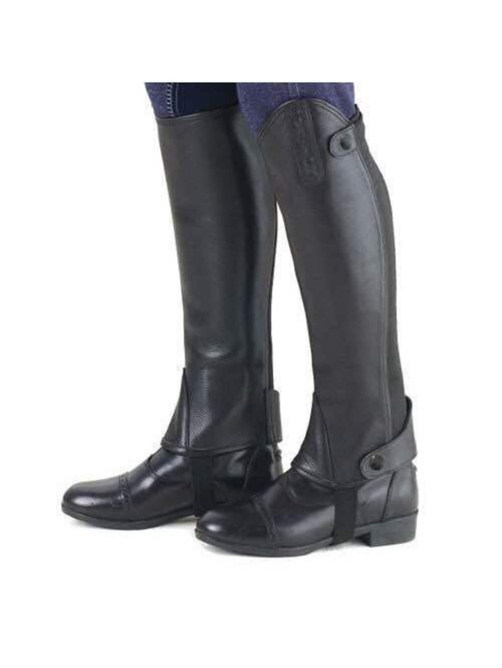 Ovation Bianca Leather Half Chaps, equestrian, horses, brand new size large